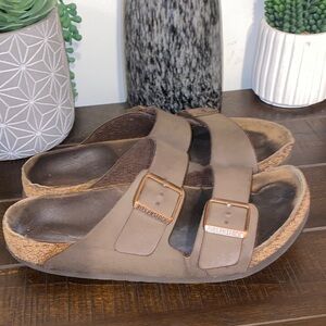 3/$60 Birkenstock Arizona Men's Mocha Sandals Size 10